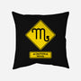 Caution Moody-None-Removable Cover w Insert-Throw Pillow-imisko