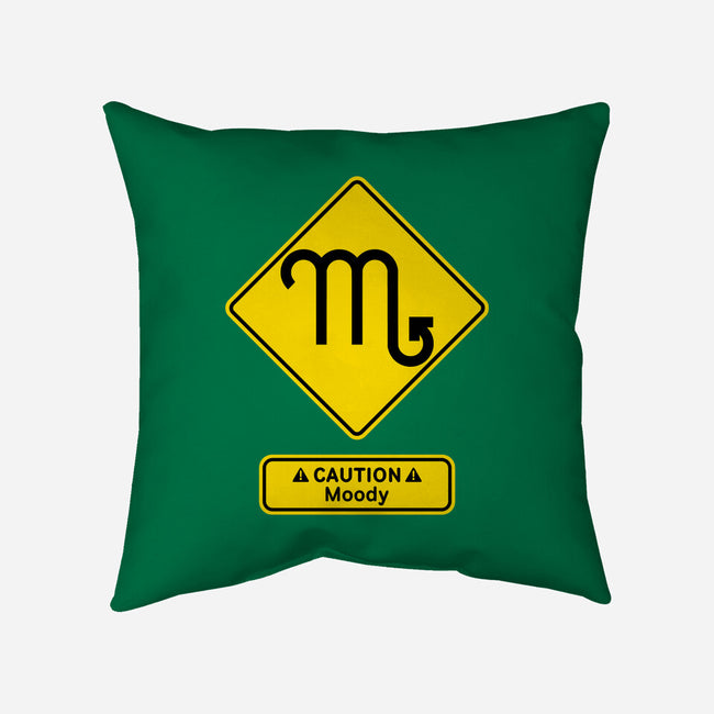 Caution Moody-None-Removable Cover w Insert-Throw Pillow-imisko