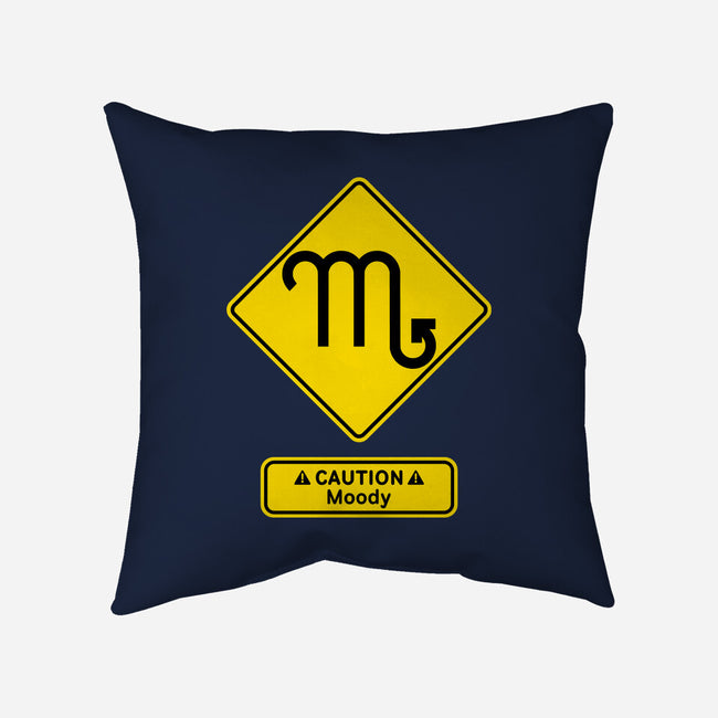 Caution Moody-None-Removable Cover w Insert-Throw Pillow-imisko