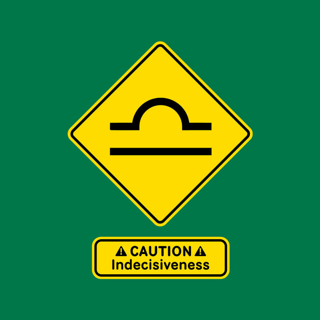 Caution Indecisiveness-None-Glossy-Sticker-imisko