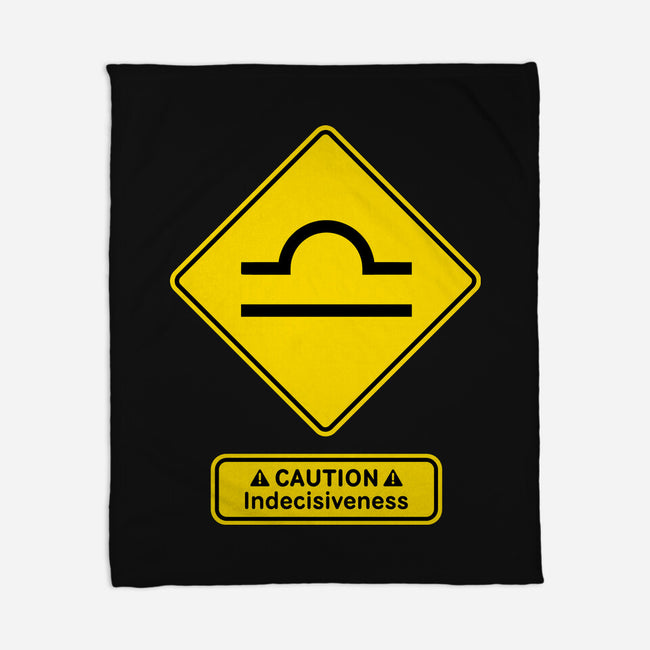 Caution Indecisiveness-None-Fleece-Blanket-imisko