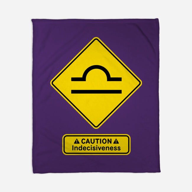 Caution Indecisiveness-None-Fleece-Blanket-imisko