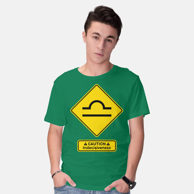 Caution Indecisiveness-Mens-Basic-Tee-imisko