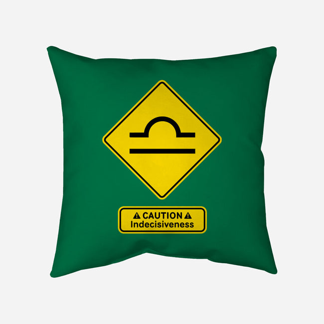 Caution Indecisiveness-None-Removable Cover w Insert-Throw Pillow-imisko