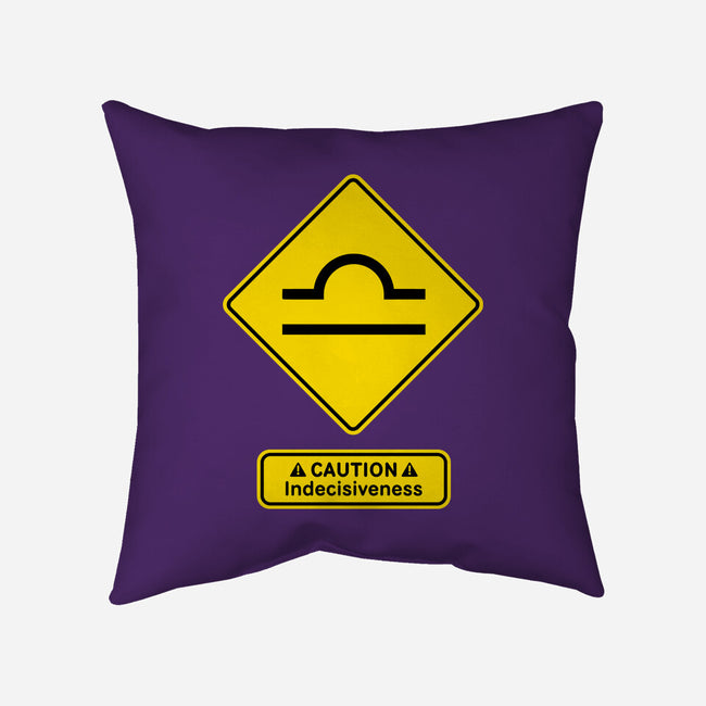 Caution Indecisiveness-None-Removable Cover w Insert-Throw Pillow-imisko
