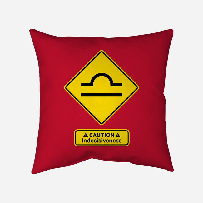 Caution Indecisiveness-None-Removable Cover w Insert-Throw Pillow-imisko