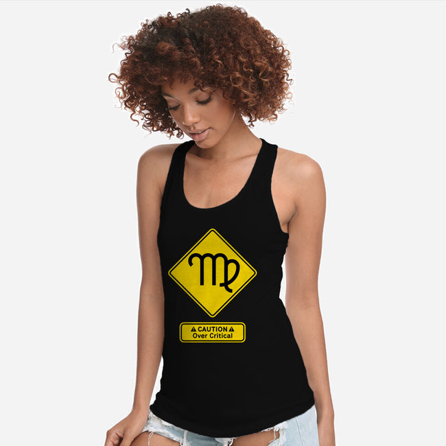 Caution Over Critical-Womens-Racerback-Tank-imisko