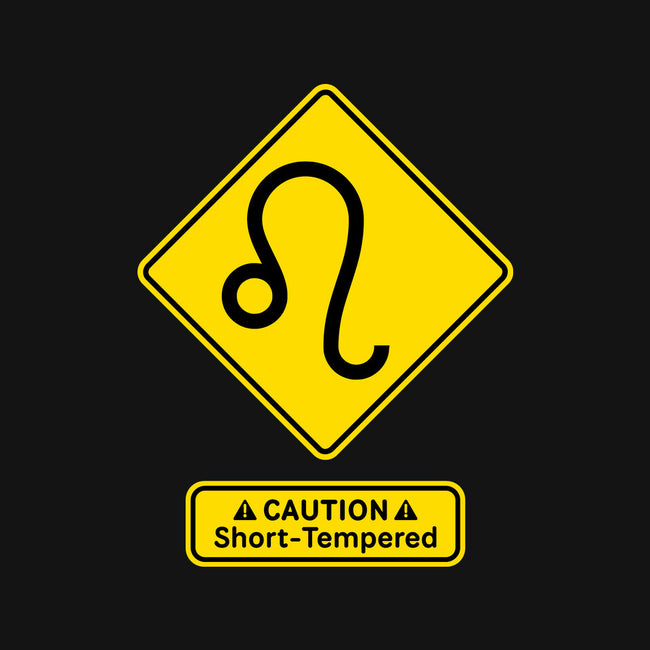 Caution Short-Tempered-None-Stretched-Canvas-imisko