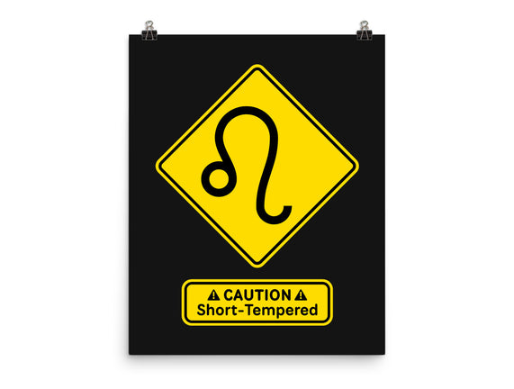 Caution Short-Tempered