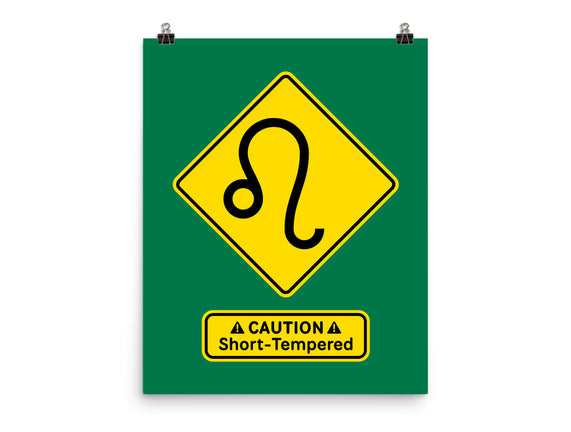 Caution Short-Tempered