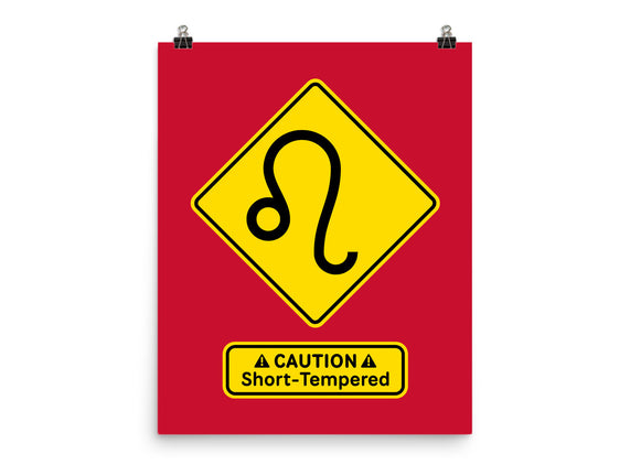 Caution Short-Tempered