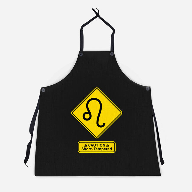 Caution Short-Tempered-Unisex-Kitchen-Apron-imisko