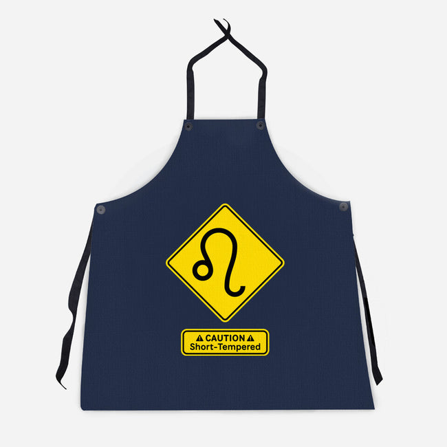 Caution Short-Tempered-Unisex-Kitchen-Apron-imisko