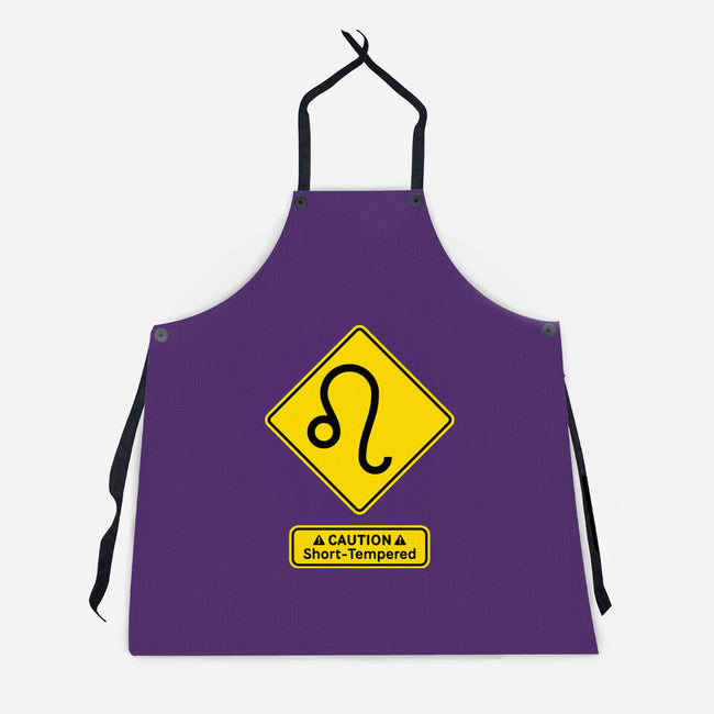 Caution Short-Tempered-Unisex-Kitchen-Apron-imisko