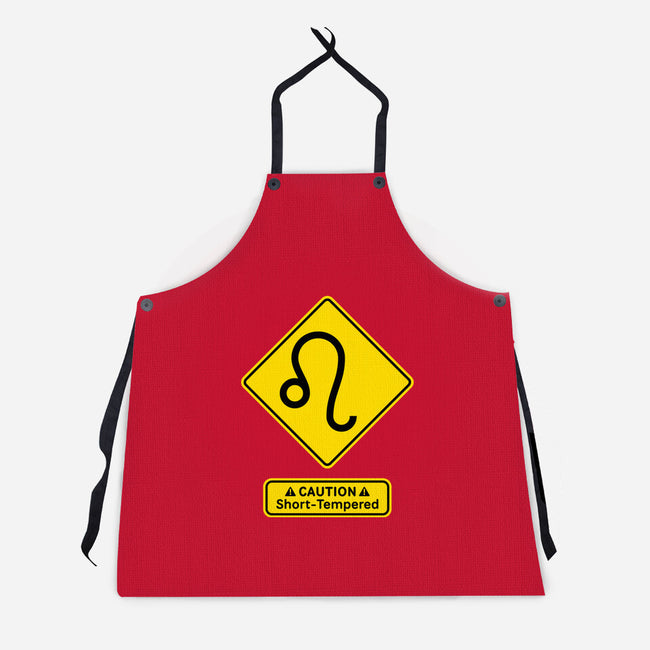 Caution Short-Tempered-Unisex-Kitchen-Apron-imisko
