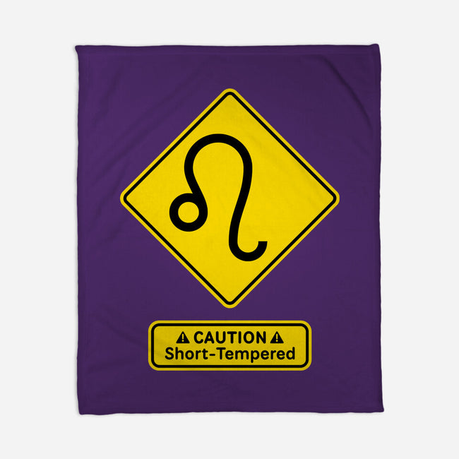 Caution Short-Tempered-None-Fleece-Blanket-imisko