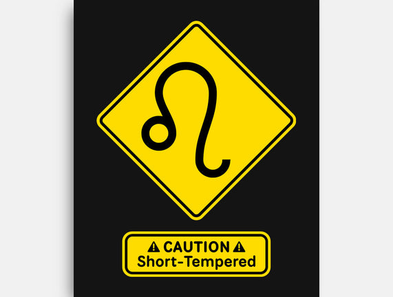Caution Short-Tempered
