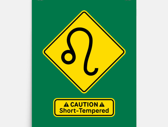 Caution Short-Tempered
