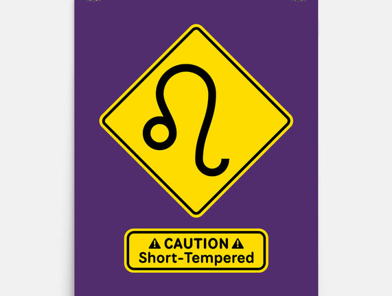 Caution Short-Tempered