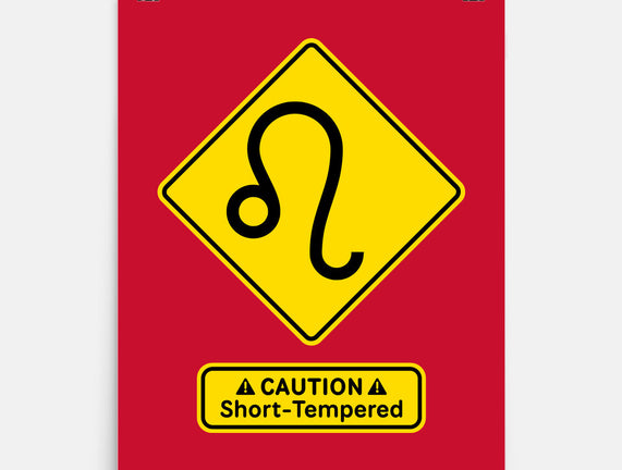 Caution Short-Tempered