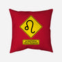 Caution Short-Tempered-None-Removable Cover w Insert-Throw Pillow-imisko