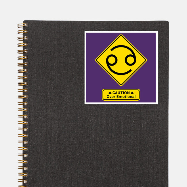 Caution Over Emotional-None-Glossy-Sticker-imisko