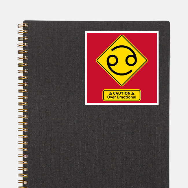 Caution Over Emotional-None-Glossy-Sticker-imisko