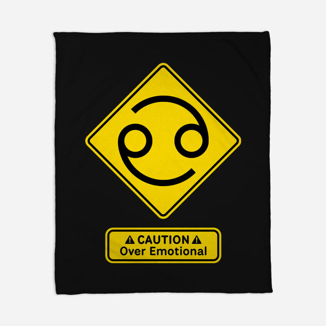 Caution Over Emotional-None-Fleece-Blanket-imisko