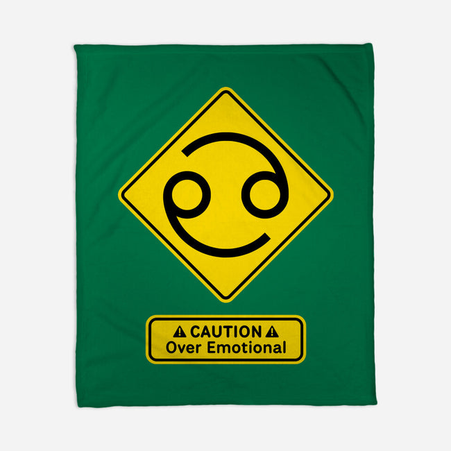 Caution Over Emotional-None-Fleece-Blanket-imisko