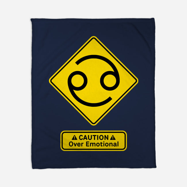 Caution Over Emotional-None-Fleece-Blanket-imisko