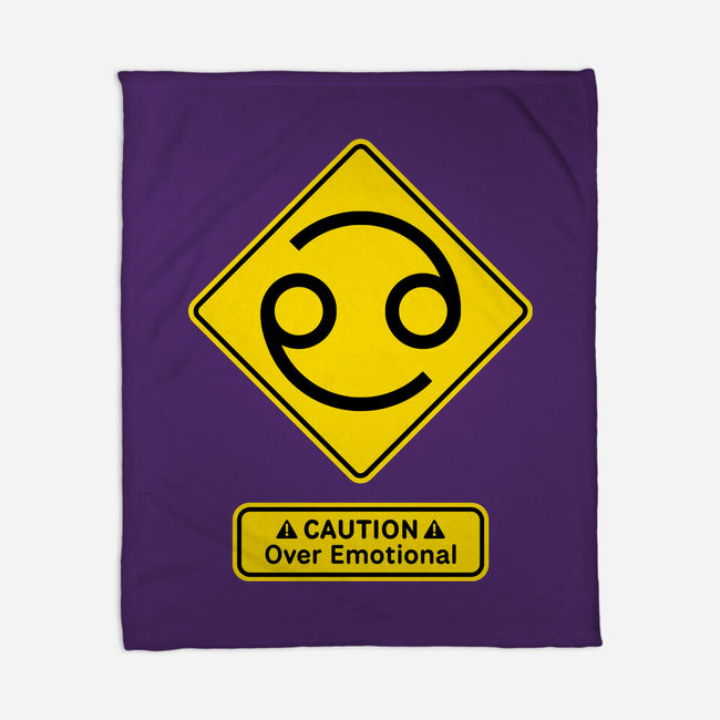 Caution Over Emotional-None-Fleece-Blanket-imisko