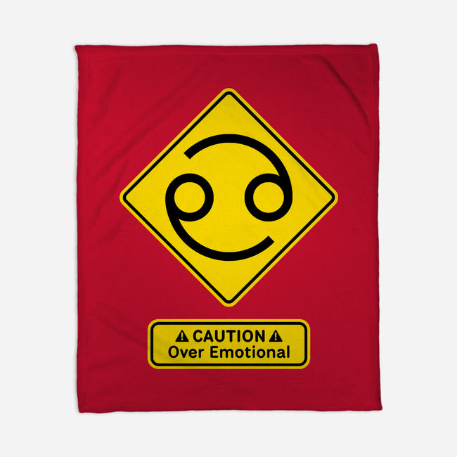 Caution Over Emotional-None-Fleece-Blanket-imisko