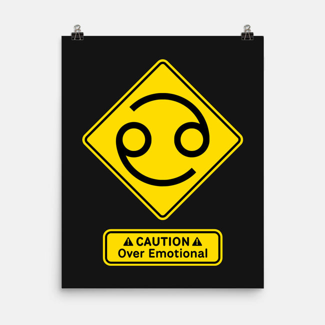 Caution Over Emotional-None-Matte-Poster-imisko