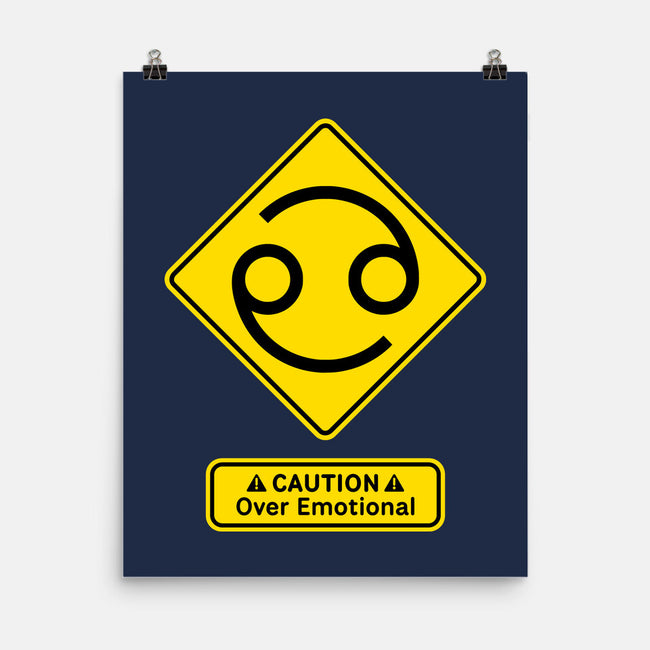 Caution Over Emotional-None-Matte-Poster-imisko
