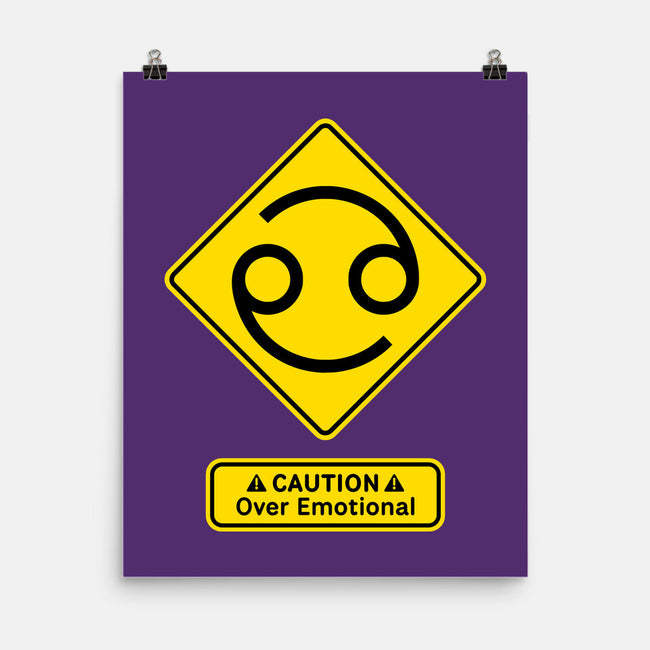 Caution Over Emotional-None-Matte-Poster-imisko