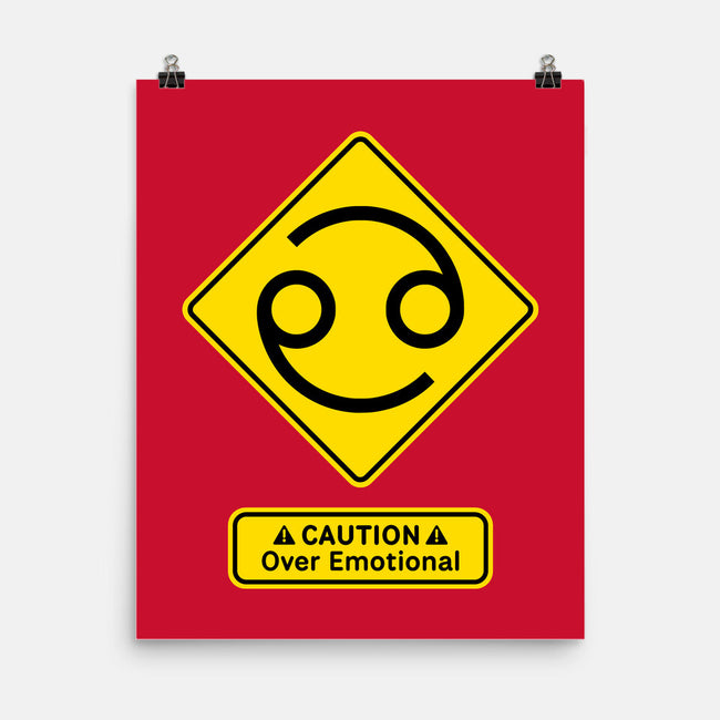 Caution Over Emotional-None-Matte-Poster-imisko