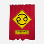 Caution Over Emotional-None-Polyester-Shower Curtain-imisko