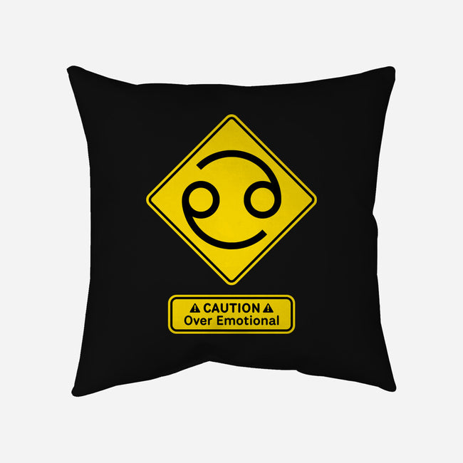 Caution Over Emotional-None-Removable Cover w Insert-Throw Pillow-imisko