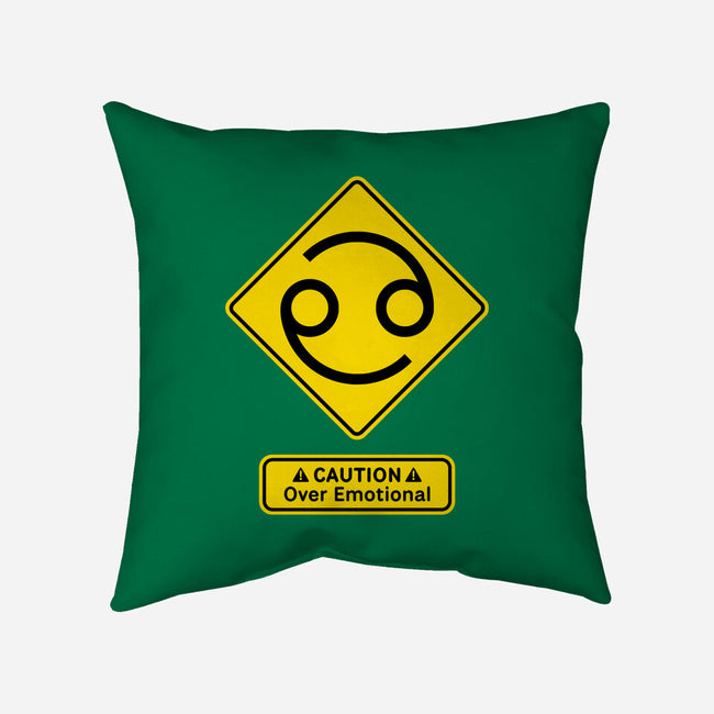 Caution Over Emotional-None-Removable Cover w Insert-Throw Pillow-imisko