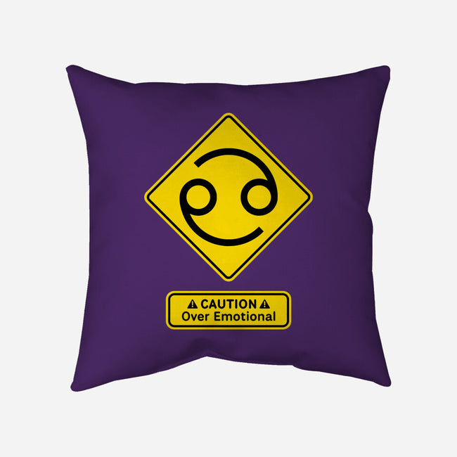 Caution Over Emotional-None-Removable Cover w Insert-Throw Pillow-imisko