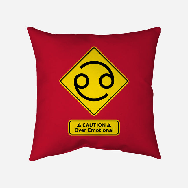Caution Over Emotional-None-Removable Cover w Insert-Throw Pillow-imisko