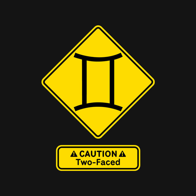 Caution Two-Faced-None-Glossy-Sticker-imisko