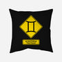 Caution Two-Faced-None-Removable Cover w Insert-Throw Pillow-imisko