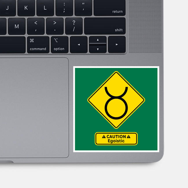 Caution Egoistic-None-Glossy-Sticker-imisko