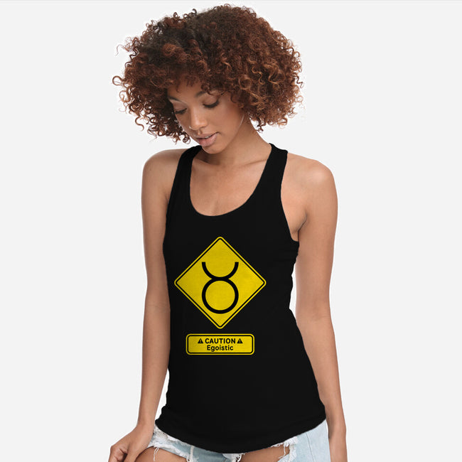 Caution Egoistic-Womens-Racerback-Tank-imisko