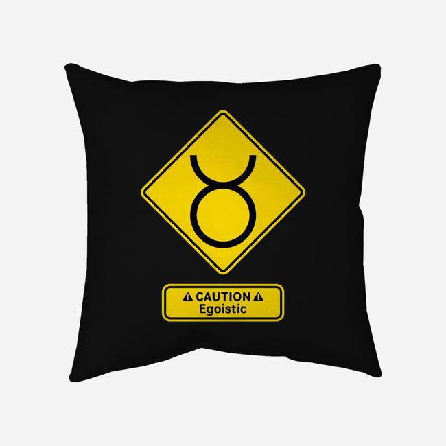 Caution Egoistic-None-Removable Cover w Insert-Throw Pillow-imisko