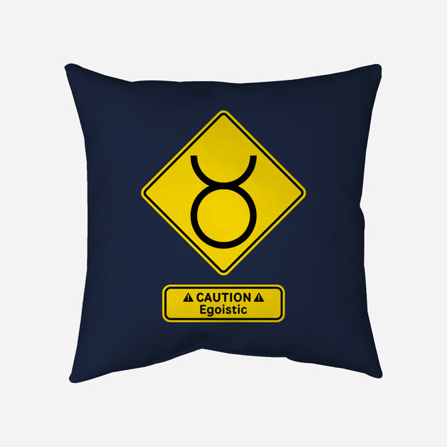 Caution Egoistic-None-Removable Cover w Insert-Throw Pillow-imisko