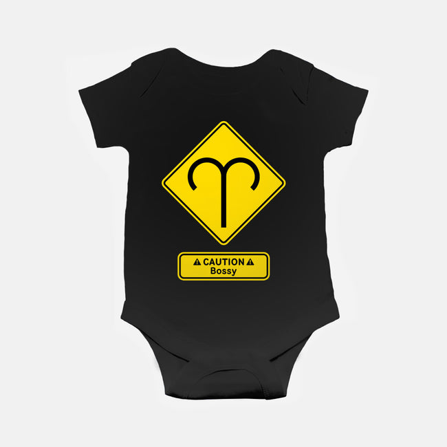 Caution Bossy-Baby-Basic-Onesie-imisko
