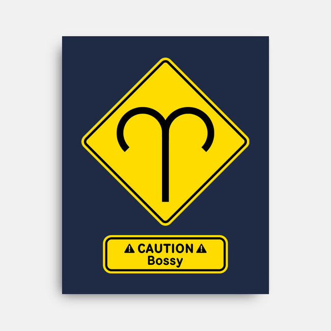 Caution Bossy-None-Stretched-Canvas-imisko