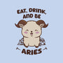 Eat Drink And Be Aries-Mens-Premium-Tee-WatershipBound